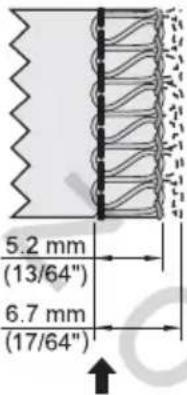 5.2 mm (13/64") 6.7 mm (17/64")