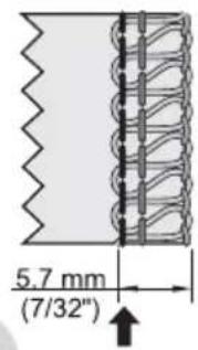 5.7 mm (7/32")