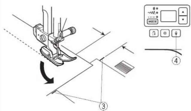 JANOME Juno E1030 - Zmiana kierunku szycia - 2