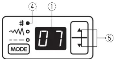 JANOME Juno E1030 - Ustawienie pozycji zatrzymania igły - 3