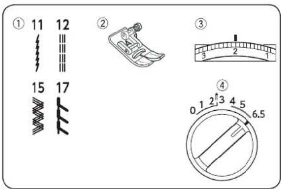 JANOME HD1800 - Satynowe ściegi ozdobne - 2