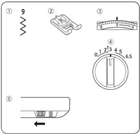 JANOME HD1800 - Ścieg elastyczny - 2