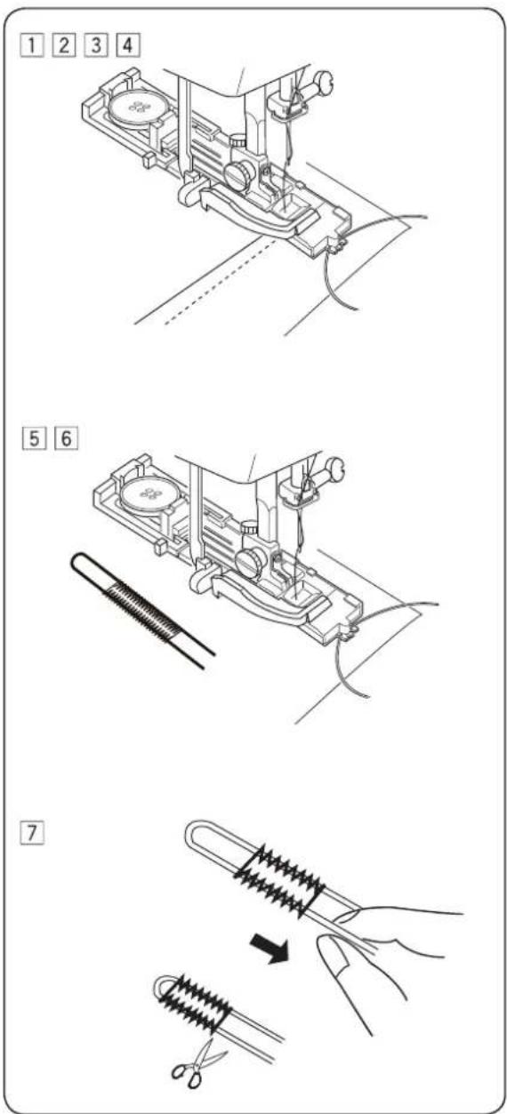 JANOME HD1800 - Dziurka z kordem - 1