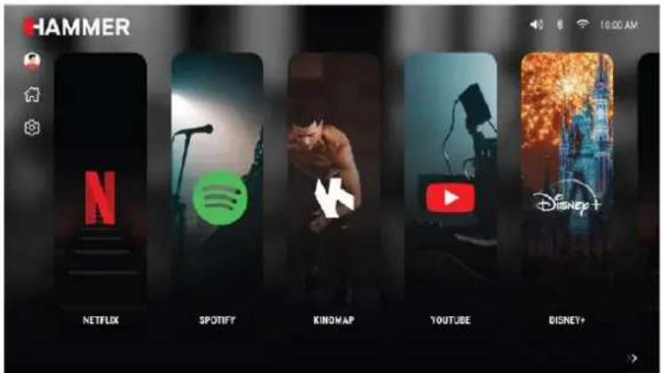 HAMMER NETFLIX SPOTIFY KINGMAP YOUTUBE DISNEY+