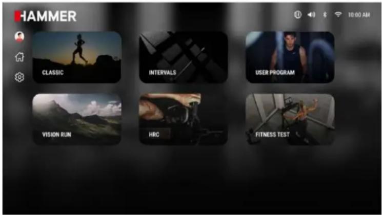 HAMMER CLASSIC INTERALS USER PROGRAM VISION RUN HRC FITNESS TEST