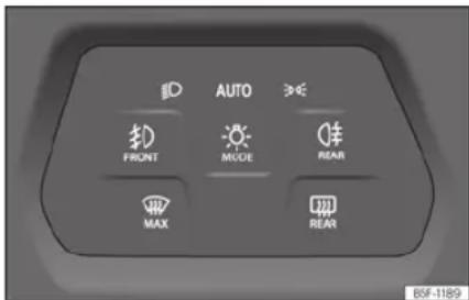 AUTO FRONT MODE REAR MAX REAR BZF-1189