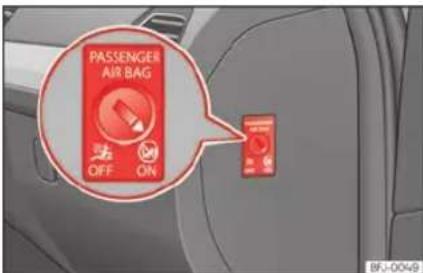 PASSENGER AIR BAG OFF ON BFJ-0049