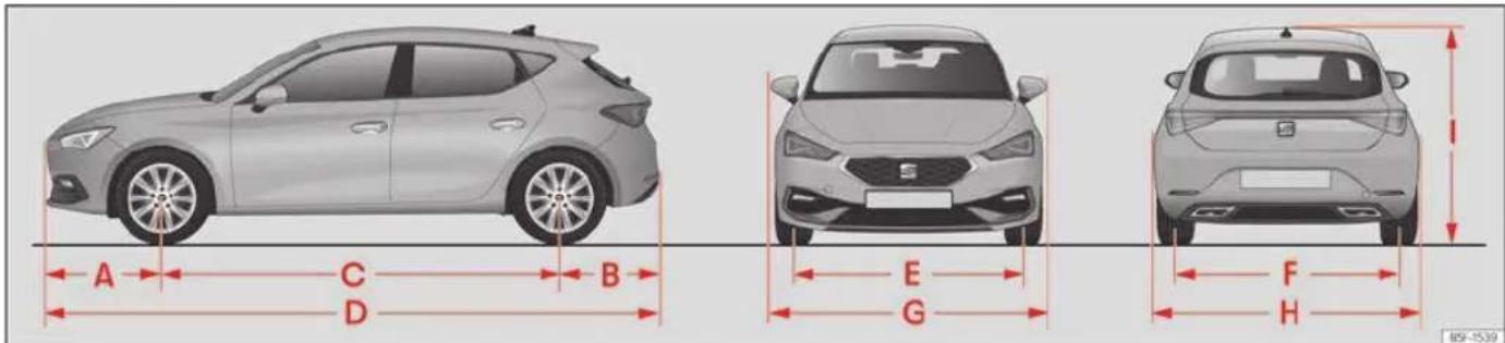 SEAT Leon ST (2026) - Wymiary. - 1