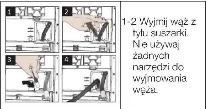 WHIRLPOOL MX WSD 83M WBS PL - Podłączanie węża odprowadzającego wodę - 1