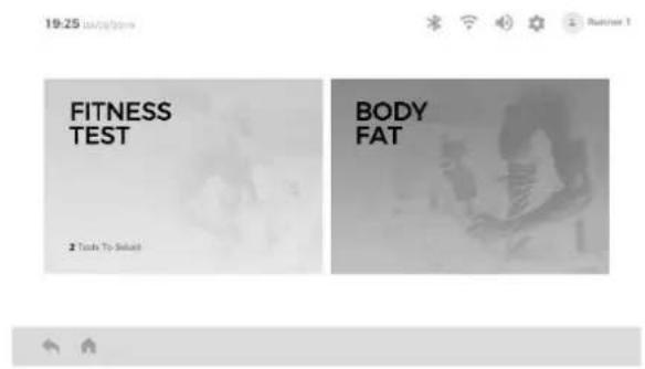 19:25 FITNESS TEST 2 Tests Top Schedule BODY FAT