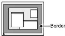 EIZO FlexScan S2031WH - • To adjust brightness of non-display area [Border Intensity] - 1