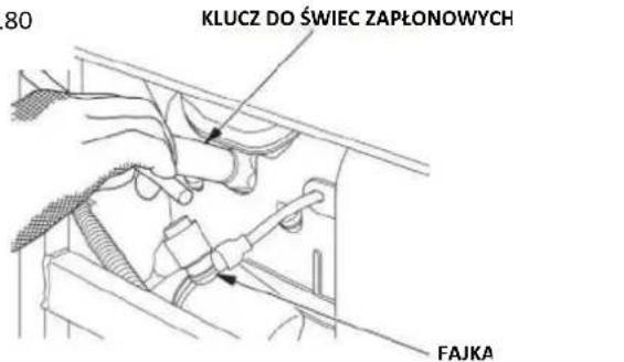 80 KLUCZ DO ŚWIEC ZAPŁONOWYCH FAJKA