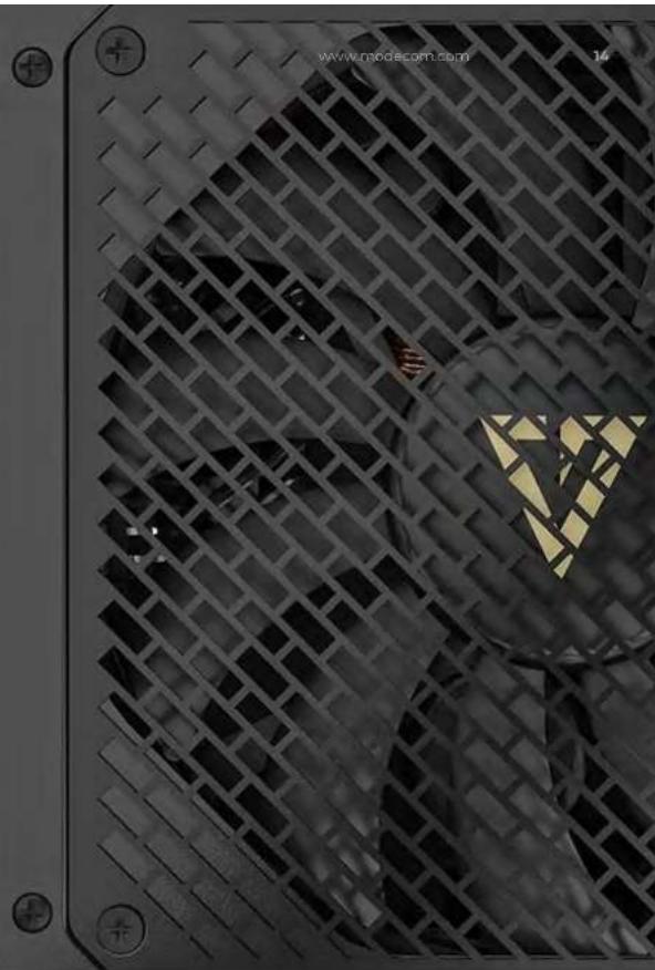 Volcano HEX 750W GOLD - PŁASKIE PRZEWODY ORAZ MODULARNE OKABLOWANIE TO ZALETA ELASTYCZNOŚCI ORAZ LEPSZEGO OBIEGU POWIETRZA - 4