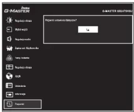 IIYAMA G-Master Red Eagle G2470HSU-B1 - Przywróć Reset - 1
