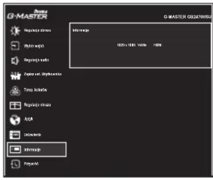 IIYAMA G-Master Red Eagle G2470HSU-B1 - Informacje Display Information - 1