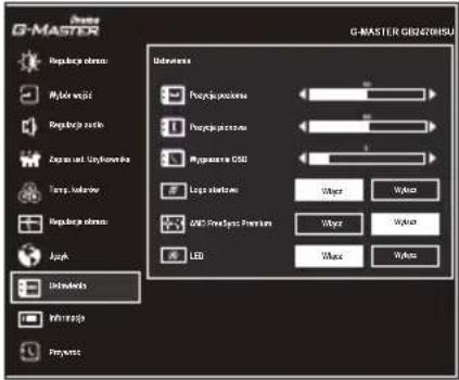 IIYAMA G-Master Red Eagle G2470HSU-B1 - Język Language - 2