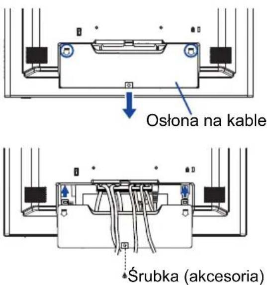 IIYAMA ProLite T1731SAW - [Montaż i demontaż osłony na kable] - 1