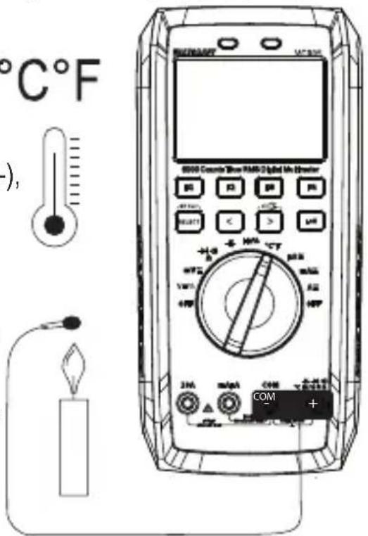 °C°F -), 1000 Counter Test RMS Digital Meter COM