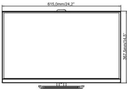 IIYAMA ProLite XUB2494HS-B2 - WYMIARY : ProLite XUB2794HSU - 1