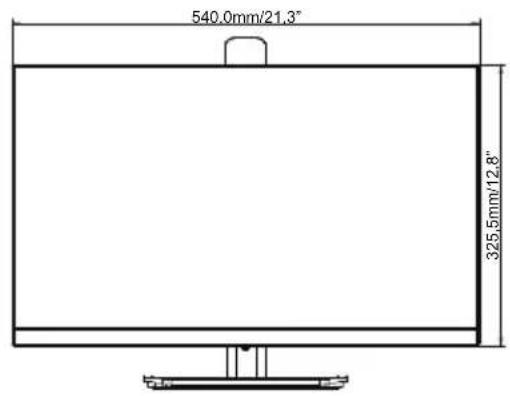 IIYAMA ProLite XUB2494HS-B2 - WYMIARY : ProLite XUB2494HS(U) - 1