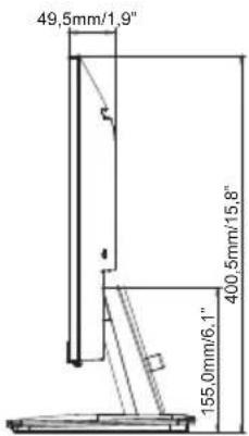 IIYAMA ProLite XUB2494HS-B2 - WYMIARY : ProLite XU2494HS(U) - 2