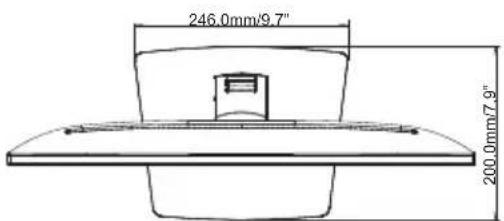 IIYAMA ProLite XUB2494HS-B2 - WYMIARY : ProLite XU2494HS(U) - 3
