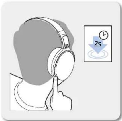 SENNHEISER HD 4.40BT - Wyłączanie słuchawek - 1