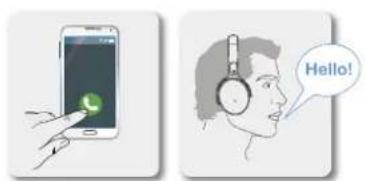 SENNHEISER HD 4.40BT - Wykonywanie połączenia telefonicznego - 1