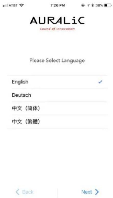AURALiC sound of innovation Please Select Language English Deutsch 中文(简体) 中文(繁體)