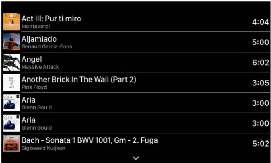 Act III: Pur ti miro Monteverdi 4:04 Aljamiado Renaud Garcia-Fons 5:00 Angel Massive Attack 6:02 Another Brick In The Wall (Part 2) Pink Floyd 3:05 Aria Glenn Gould 3:00 Aria Glenn Gould 3:00 Bach - Sonata 1 BWV 1001, Gm - 2. Fuga Sigiswald Kuijken 5:02
