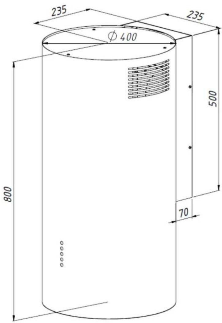 235 Ø 400 235 800 500 70