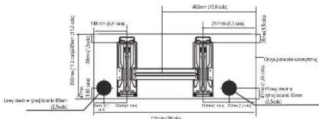 268mm (1.2 cal;0.8mm (1.2 cal) 47mm 1.05 cal) Lowy stowe w tywaj szearic 80mm (2,5cal) 39mm (1,5 cal) 148 mm (5.8 cal) 39mm (1,5 cal) 400mm (15.0 cal) 257mm (0.3 cal) 39mm (1,5 cal) Chrys jednostki woznictrzej 47mm (1,66 cal) Pławy stowe w tywaj szearic 80mm (2,5cal) 715mm (28 kcal)