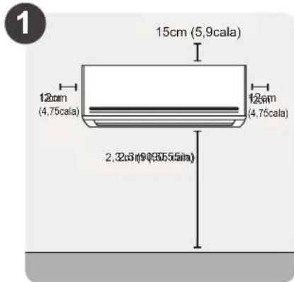 15cm (5,9cala) 12cm (4,75cala) 12cm (4,75cala) 2,32m(9)(955.55lbs)
