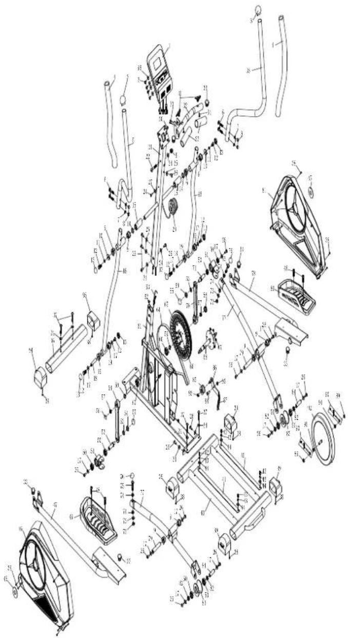 Hertz X-Run 3.0 - SERWISOWY DIAGRAM BUDOWY URZĄDZENIA - 1