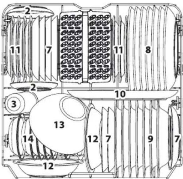 TOSHIBA DW-14F4EE-PL - Ładowanie dolnego kosza - 1