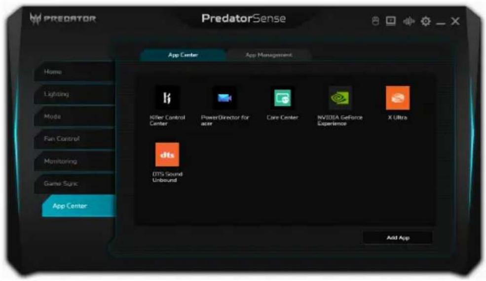 PREDATOR Triton 500 SE - Centrum aplikacji - 1