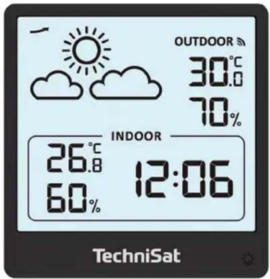 OUTDOOR 30°C 70% INDOOR 26°C 26.8 60% 12:06 TechniSat