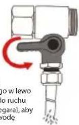 go w lewo to ruchu egara), aby vodę