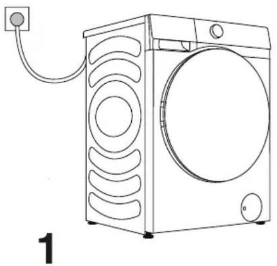 HISENSE WD3S8045BT - WŁĄCZANIE PRALKO-SUSZARKI - 1