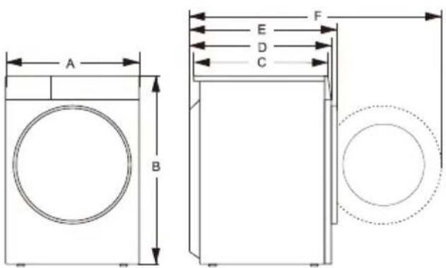 HISENSE WD3S8045BT - SZCZEGÓŁY TECHNICZNE (ZALEŻNIE OD MODELU) - 1