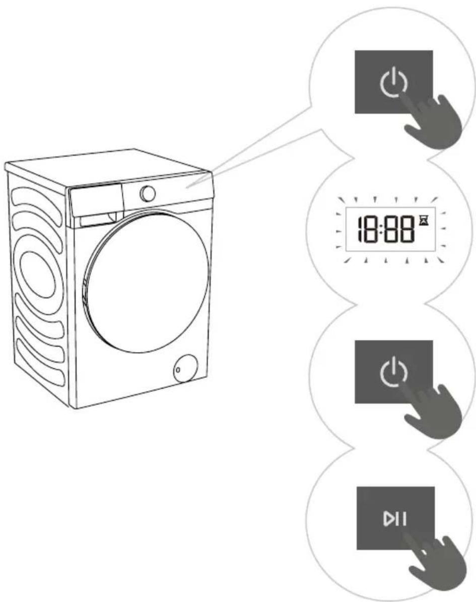 HISENSE WD3S8045BT - KROK 6: ZMIANA PROGRAMU PRANIA LUB REÇCZNE ANULOWANIE - 1