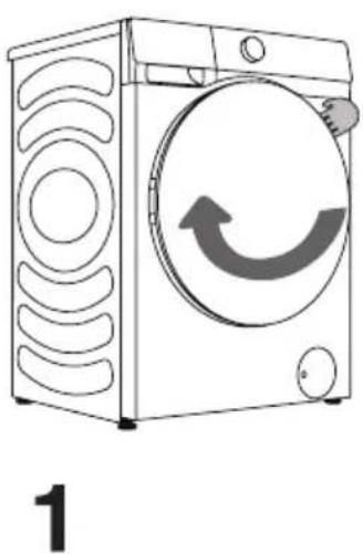 HISENSE WD3S8045BT - WŁĄCZANIE PRALKO-SUSZARKI - 2