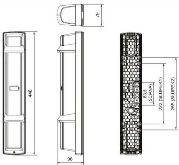 OPTEX SL-200QDM - 7-1 WYMIARY - 1