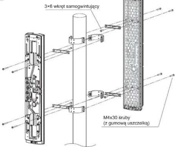 3×6 wkręt samogwintujący M4x30 śruby (z gumową uszczelką)