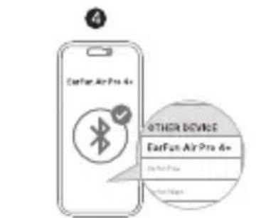 EarFun Air Pro 4+ - Resetowanie i ponowne połączenie - 4