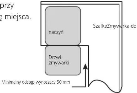 HISENSE HS583B10XAD - Krok 1. Wybór najlepszej lokalizacji dla zmywarki - 2