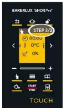 Unox BAKERLUX SHOP.Pro TOUCH XEFR-03HS-ETDP - USTAWIANIE NASTĘPNYCH ETAPÓW, (JEŚLI KONIECZNE) - 3