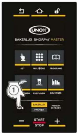 Unox BAKERLUX SHOP.Pro MASTER XEFR-04EU-EMRV - Ustawienia - 1
