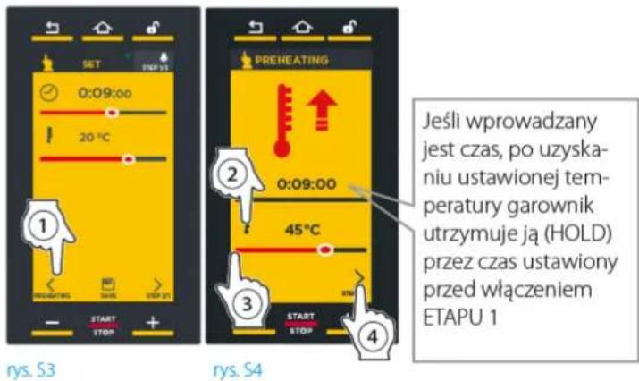 Unox BAKERLUX SHOP.Pro MASTER XEFR-04EU-EMRV - USTAWIANIE NAGRZEWANIA WSTĘPNEGO - 1