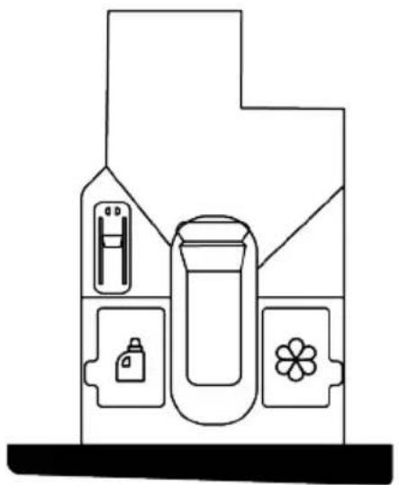 GRUNDIG GW9P69416W - Napełnianie płynnego detergentu i zmiękczacza - 1